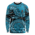 Port Adelaide NAIDOC Week 2026 Long Sleeve Shirt Australian Aboriginal Dot Art Dreamtime Pattern Style