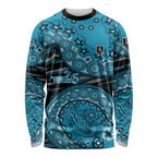 Port Adelaide NAIDOC Week 2026 Long Sleeve Shirt Australian Aboriginal Dot Art Dreamtime Pattern Style