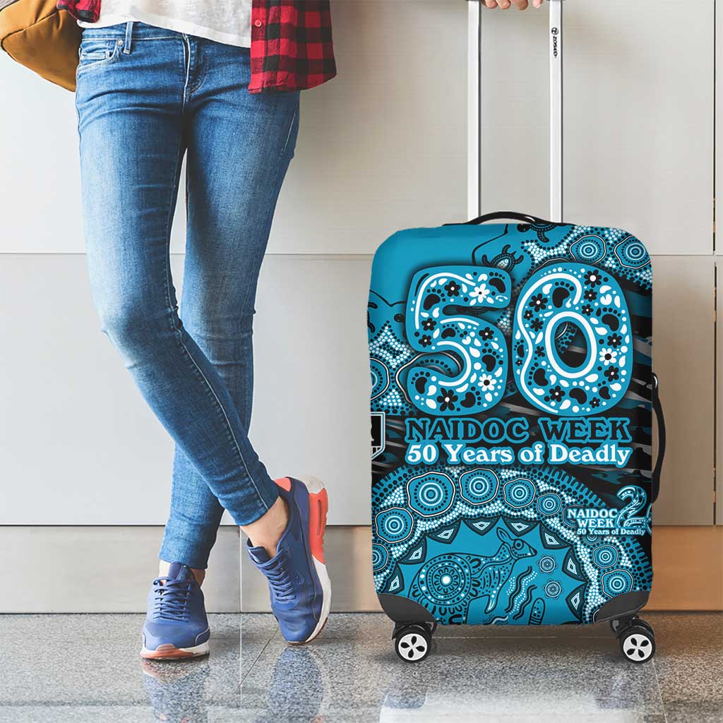 Port Adelaide NAIDOC Week 2026 Luggage Cover Australian Aboriginal Dot Art Dreamtime Pattern Style