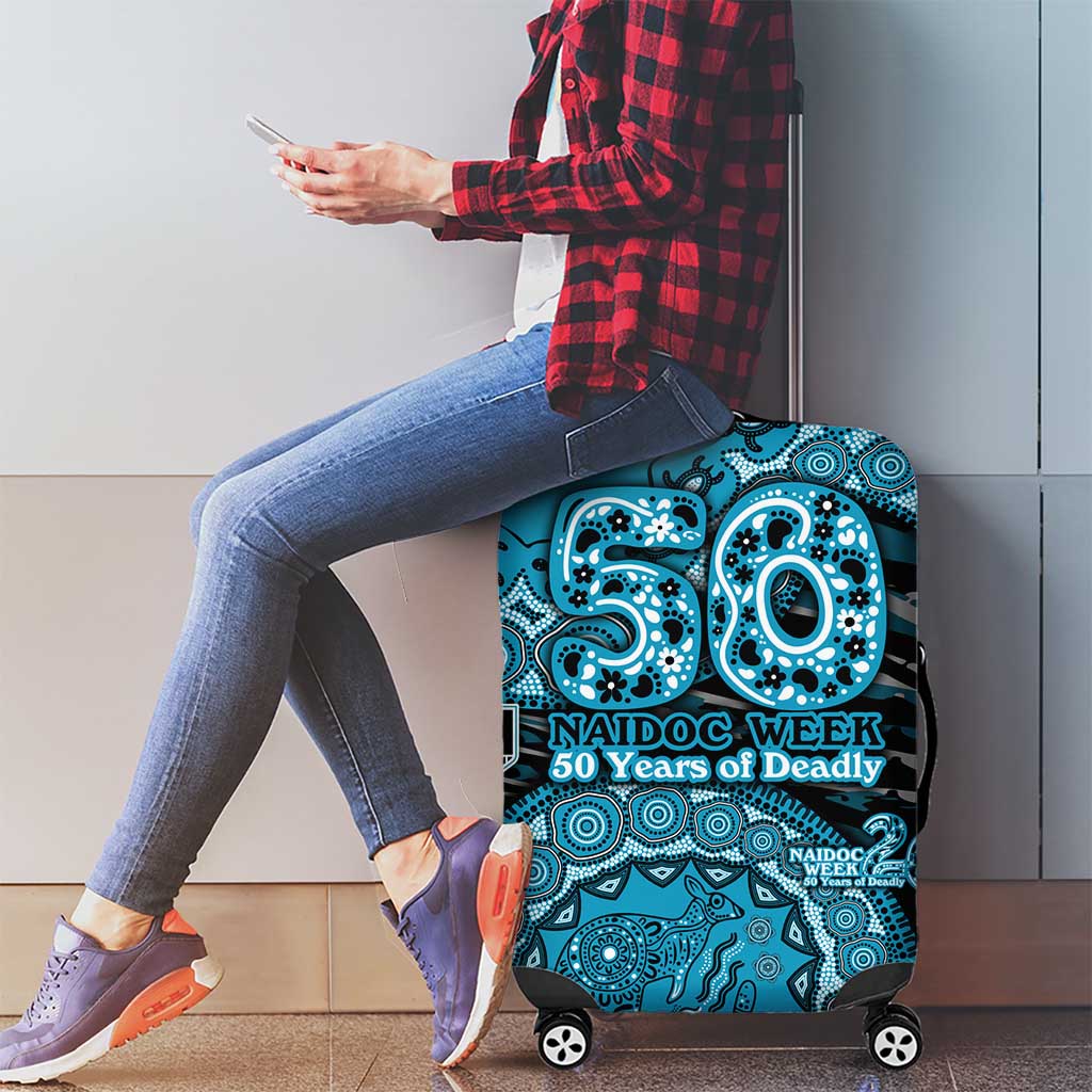 Port Adelaide NAIDOC Week 2026 Luggage Cover Australian Aboriginal Dot Art Dreamtime Pattern Style