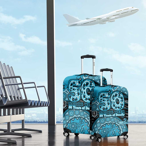 Port Adelaide NAIDOC Week 2026 Luggage Cover Australian Aboriginal Dot Art Dreamtime Pattern Style