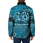 Port Adelaide NAIDOC Week 2026 Padded Jacket Australian Aboriginal Dot Art Dreamtime Pattern Style