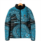 Port Adelaide NAIDOC Week 2026 Padded Jacket Australian Aboriginal Dot Art Dreamtime Pattern Style