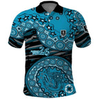 Port Adelaide NAIDOC Week 2026 Polo Shirt Australian Aboriginal Dot Art Dreamtime Pattern Style