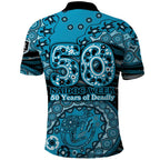 Port Adelaide NAIDOC Week 2026 Polo Shirt Australian Aboriginal Dot Art Dreamtime Pattern Style