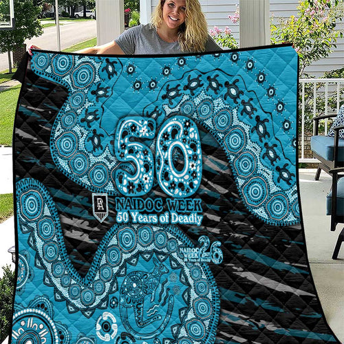 Port Adelaide NAIDOC Week 2026 Quilt Australian Aboriginal Dot Art Dreamtime Pattern Style