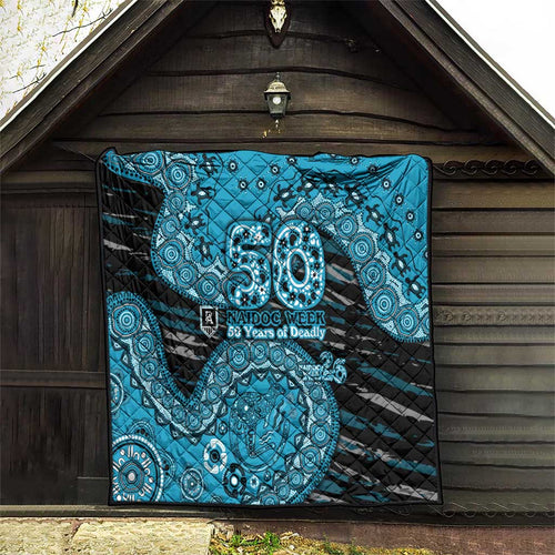 Port Adelaide NAIDOC Week 2026 Quilt Australian Aboriginal Dot Art Dreamtime Pattern Style
