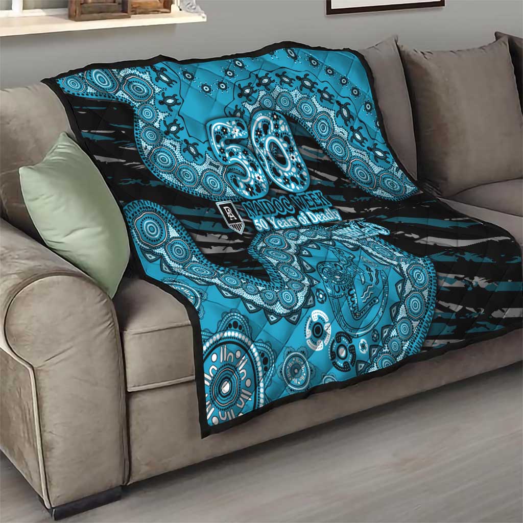 Port Adelaide NAIDOC Week 2026 Quilt Australian Aboriginal Dot Art Dreamtime Pattern Style