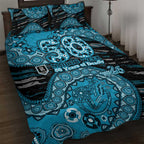 Port Adelaide NAIDOC Week 2026 Quilt Bed Set Australian Aboriginal Dot Art Dreamtime Pattern Style