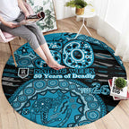 Port Adelaide NAIDOC Week 2026 Round Carpet Australian Aboriginal Dot Art Dreamtime Pattern Style
