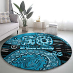 Port Adelaide NAIDOC Week 2026 Round Carpet Australian Aboriginal Dot Art Dreamtime Pattern Style