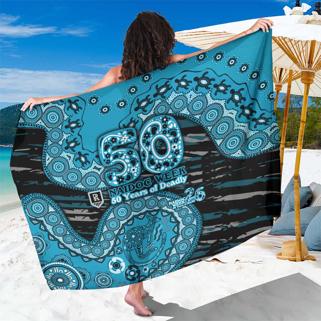 Port Adelaide NAIDOC Week 2026 Sarong Australian Aboriginal Dot Art Dreamtime Pattern Style