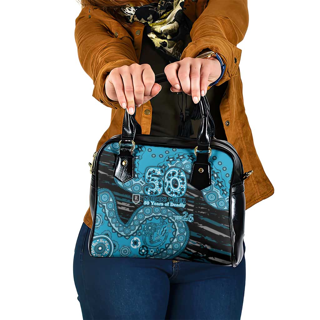 Port Adelaide NAIDOC Week 2026 Shoulder Handbag Australian Aboriginal Dot Art Dreamtime Pattern Style