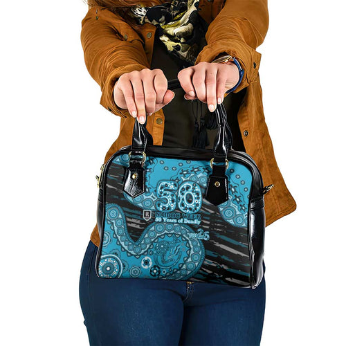 Port Adelaide NAIDOC Week 2026 Shoulder Handbag Australian Aboriginal Dot Art Dreamtime Pattern Style