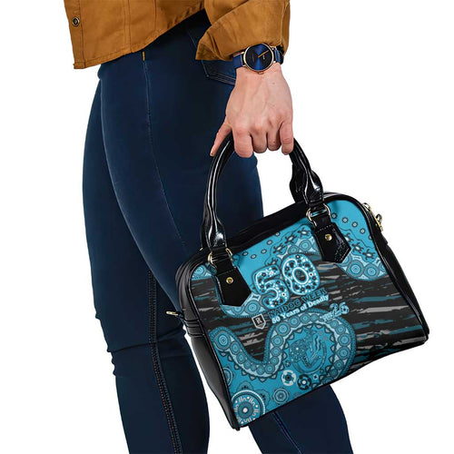Port Adelaide NAIDOC Week 2026 Shoulder Handbag Australian Aboriginal Dot Art Dreamtime Pattern Style