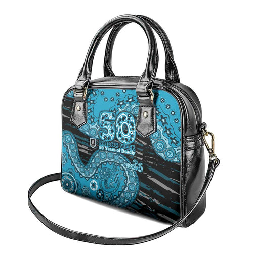 Port Adelaide NAIDOC Week 2026 Shoulder Handbag Australian Aboriginal Dot Art Dreamtime Pattern Style