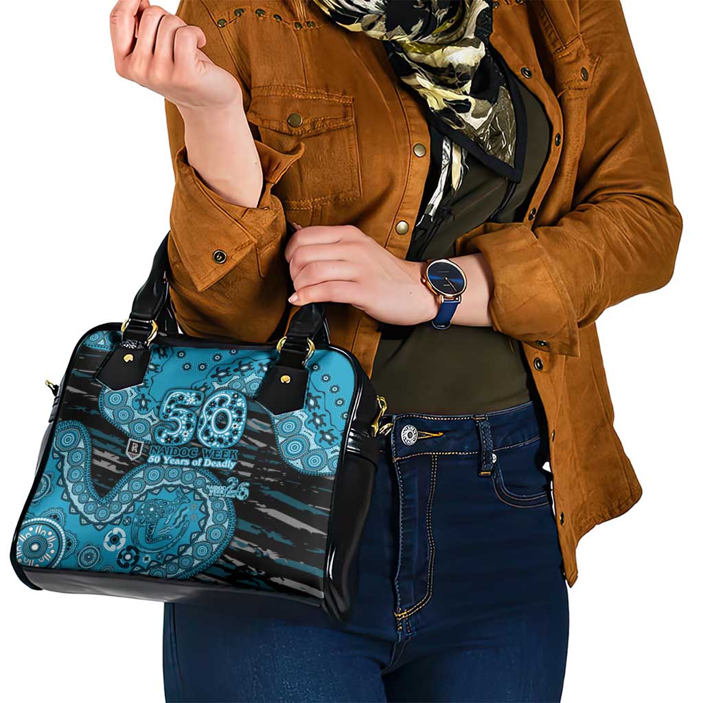 Port Adelaide NAIDOC Week 2026 Shoulder Handbag Australian Aboriginal Dot Art Dreamtime Pattern Style