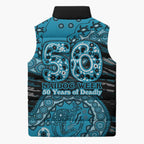 Port Adelaide NAIDOC Week 2026 Sleeveless Puffer Jacket Australian Aboriginal Dot Art Dreamtime Pattern Style