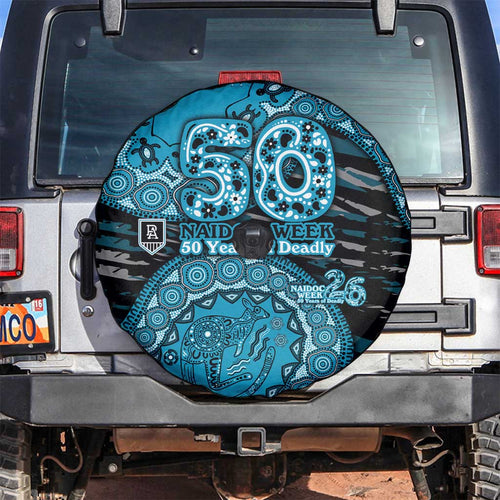 Port Adelaide NAIDOC Week 2026 Spare Tire Cover Australian Aboriginal Dot Art Dreamtime Pattern Style