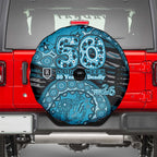 Port Adelaide NAIDOC Week 2026 Spare Tire Cover Australian Aboriginal Dot Art Dreamtime Pattern Style