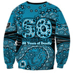 Port Adelaide NAIDOC Week 2026 Sweatshirt Australian Aboriginal Dot Art Dreamtime Pattern Style