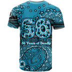 Port Adelaide NAIDOC Week 2026 T Shirt Australian Aboriginal Dot Art Dreamtime Pattern Style