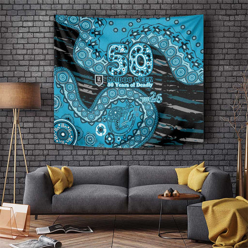 Port Adelaide NAIDOC Week 2026 Tapestry Australian Aboriginal Dot Art Dreamtime Pattern Style