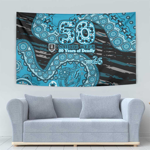 Port Adelaide NAIDOC Week 2026 Tapestry Australian Aboriginal Dot Art Dreamtime Pattern Style