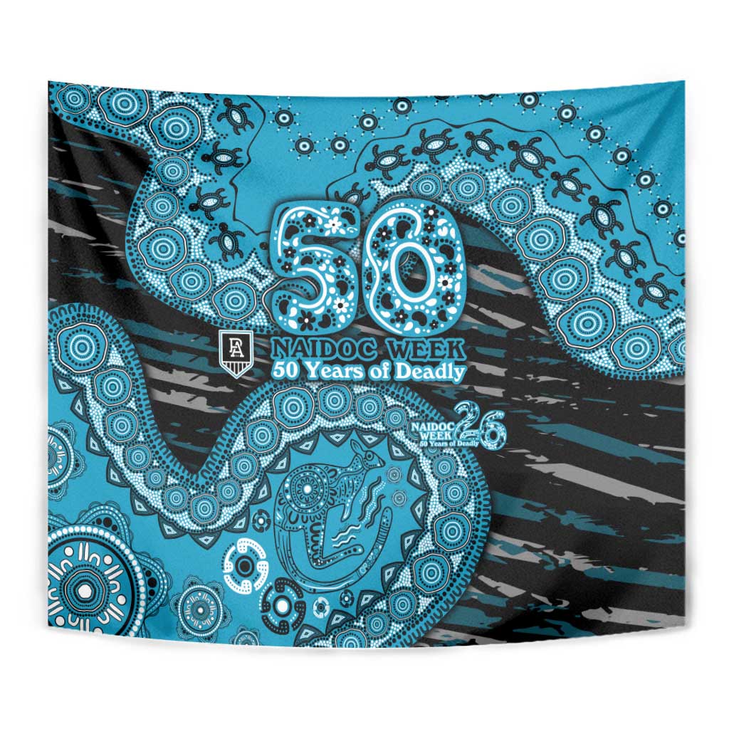 Port Adelaide NAIDOC Week 2026 Tapestry Australian Aboriginal Dot Art Dreamtime Pattern Style