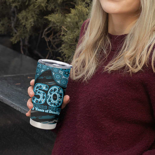 Port Adelaide NAIDOC Week 2026 Tumbler Cup Australian Aboriginal Dot Art Dreamtime Pattern Style