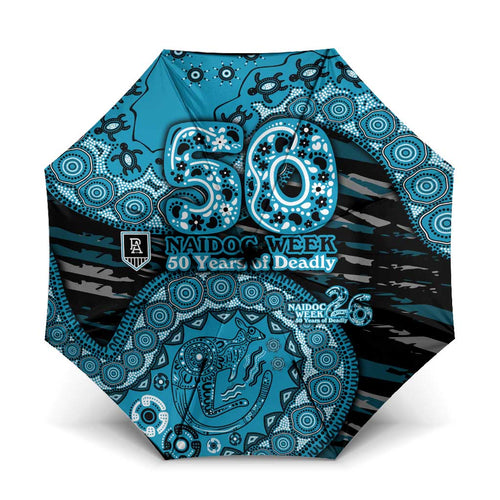 Port Adelaide NAIDOC Week 2026 Umbrella Australian Aboriginal Dot Art Dreamtime Pattern Style