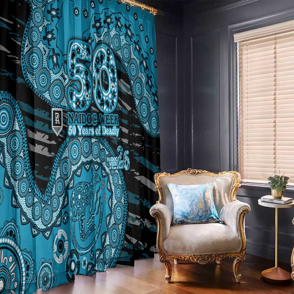 Port Adelaide NAIDOC Week 2026 Window Curtain Australian Aboriginal Dot Art Dreamtime Pattern Style