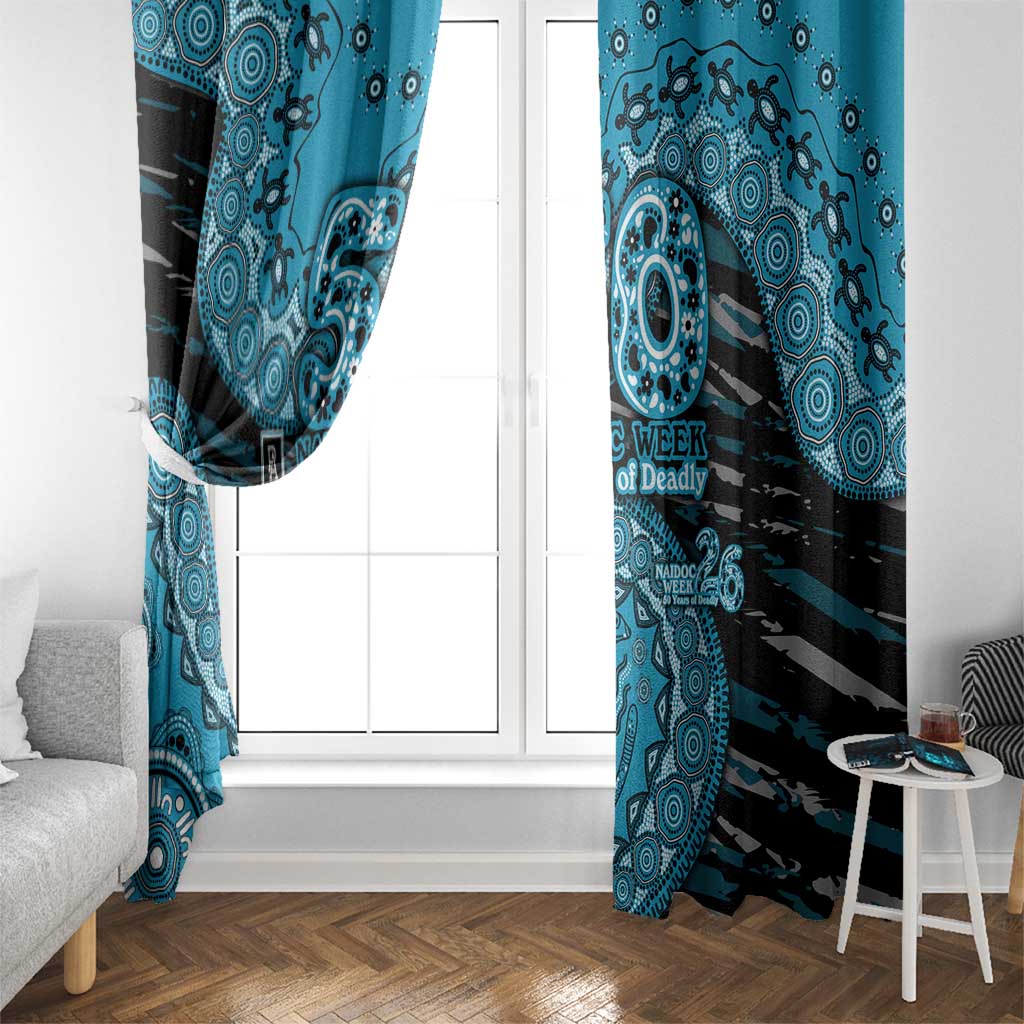 Port Adelaide NAIDOC Week 2026 Window Curtain Australian Aboriginal Dot Art Dreamtime Pattern Style