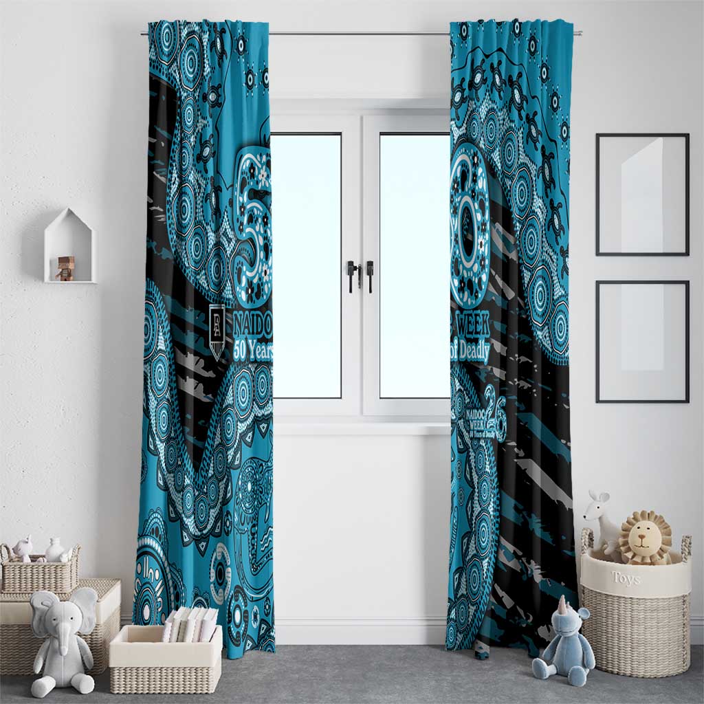 Port Adelaide NAIDOC Week 2026 Window Curtain Australian Aboriginal Dot Art Dreamtime Pattern Style