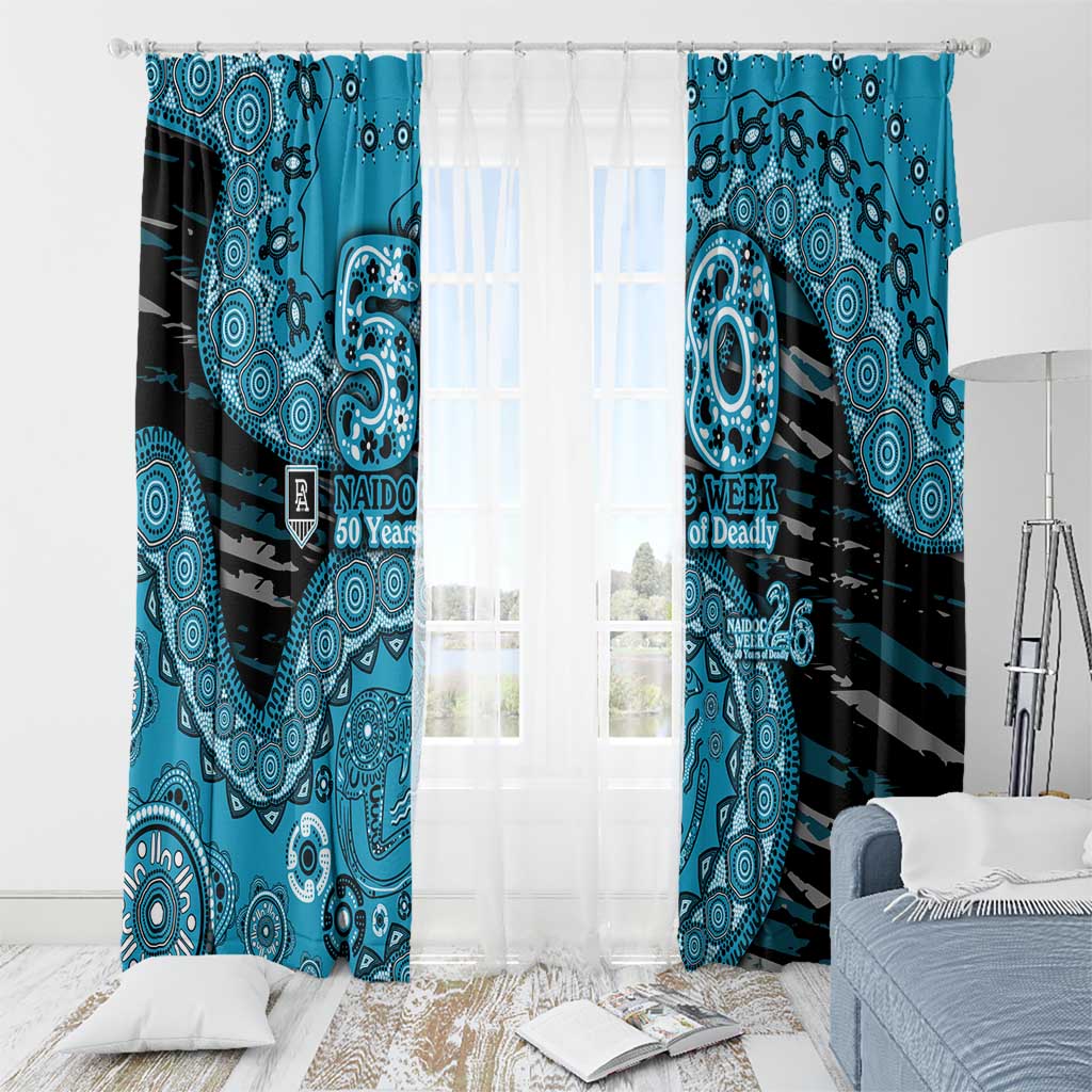 Port Adelaide NAIDOC Week 2026 Window Curtain Australian Aboriginal Dot Art Dreamtime Pattern Style