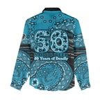 Port Adelaide NAIDOC Week 2026 Women Casual Shirt Australian Aboriginal Dot Art Dreamtime Pattern Style