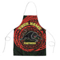 Personalized Penrith Panthers Apron Polynesian Tribal Chest and Sleeve Tattoo