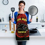 Personalized Penrith Panthers Apron Polynesian Tribal Chest and Sleeve Tattoo