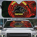 Personalized Penrith Panthers Auto Sun Shade Polynesian Tribal Chest and Sleeve Tattoo