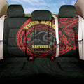 Personalized Penrith Panthers Back Car Seat Cover Polynesian Tribal Chest and Sleeve Tattoo