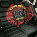 Personalized Penrith Panthers Back Car Seat Cover Polynesian Tribal Chest and Sleeve Tattoo