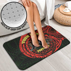 Personalized Penrith Panthers Bathroom Set Polynesian Tribal Chest and Sleeve Tattoo