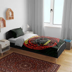 Personalized Penrith Panthers Bedding Set Polynesian Tribal Chest and Sleeve Tattoo