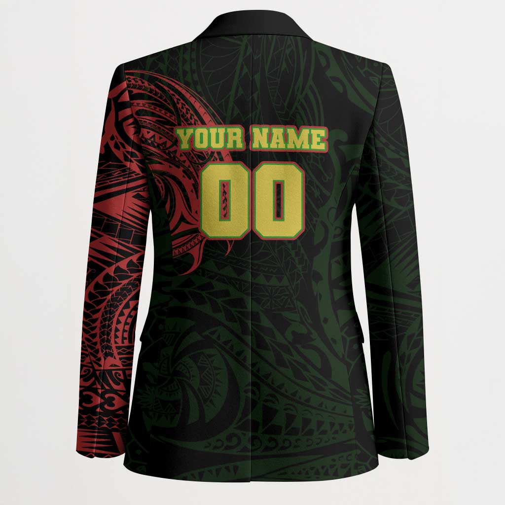 Personalized Penrith Panthers Blazer Polynesian Tribal Chest and Sleeve Tattoo