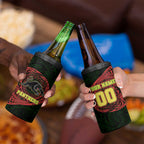 Personalized Penrith Panthers 4 in 1 Can Cooler Tumbler Polynesian Tribal Chest and Sleeve Tattoo