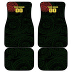 Personalized Penrith Panthers Car Mats Polynesian Tribal Chest and Sleeve Tattoo