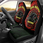 Personalized Penrith Panthers Car Seat Cover Polynesian Tribal Chest and Sleeve Tattoo