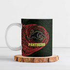 Personalized Penrith Panthers Ceramic Mug Polynesian Tribal Chest and Sleeve Tattoo