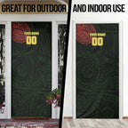 Personalized Penrith Panthers Door Cover Polynesian Tribal Chest and Sleeve Tattoo