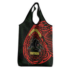 Personalized Penrith Panthers Grocery Bag Polynesian Tribal Chest and Sleeve Tattoo